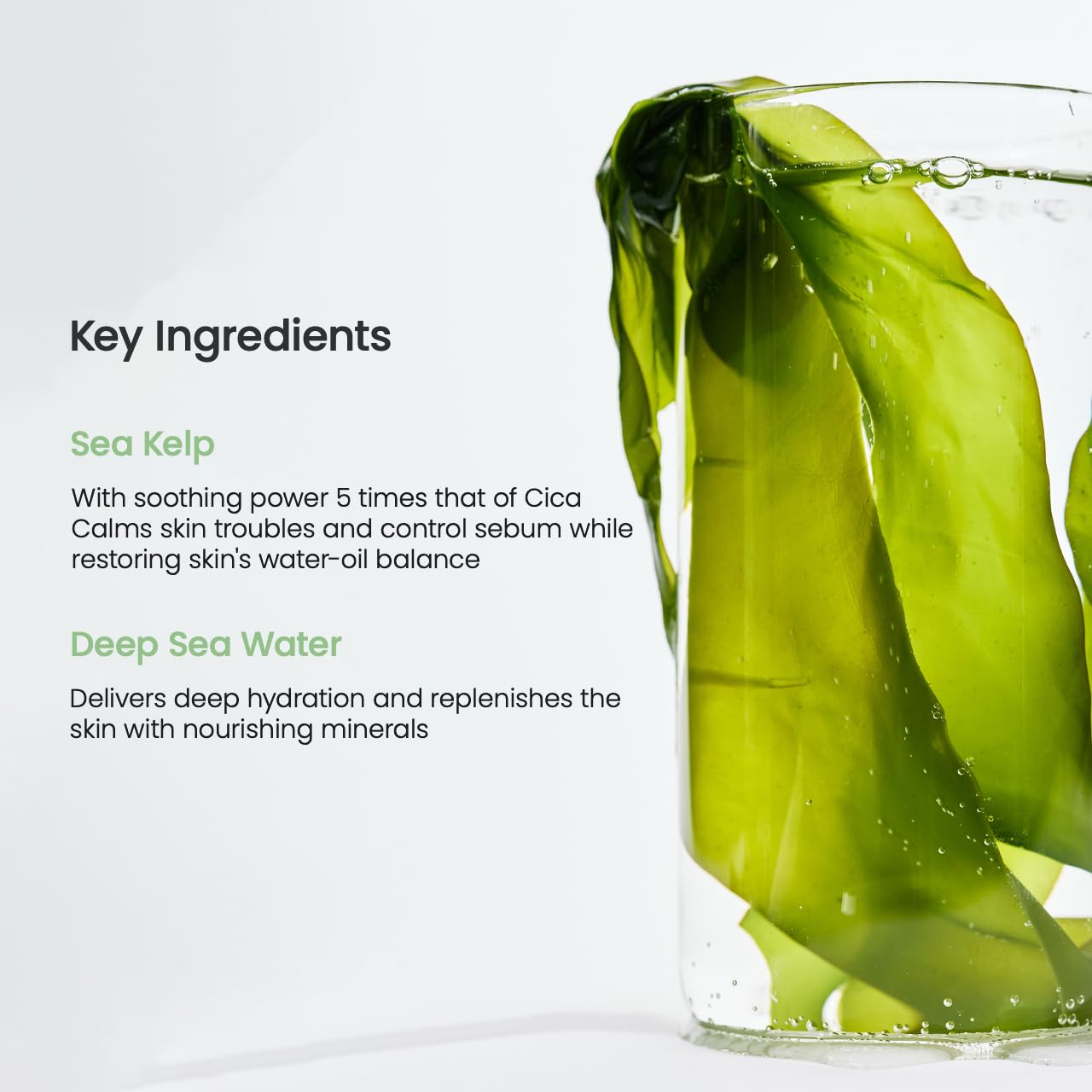 BIODANCE Refreshing Sea Kelp Real Deep Hydrogel Mask – Calming & Hydrating Overnight Facial Mask (4 Sheets, 1.19 oz Each)